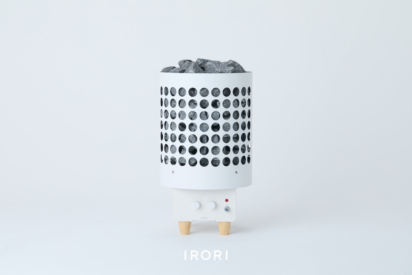 熱源となる国産サウナ電気ストーブ IRORI