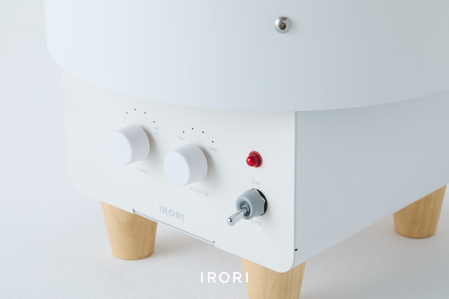 IRORIストーブの温度・タイマー操作パネル